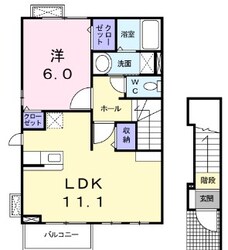 ＪＲ俊徳道駅 徒歩12分 2階の物件間取画像